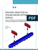 Rigging Analysis for Steam Drum Lifting by Winch