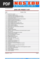 Java Live Project List9959969919