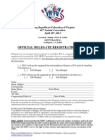 YRFV 2013 Delegate Form