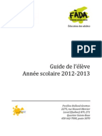 GuideEleve FADA - 2012 2013 2 PDF