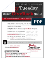 Ruby Tuesday Flyer