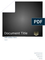 Document Title: Add Author Here