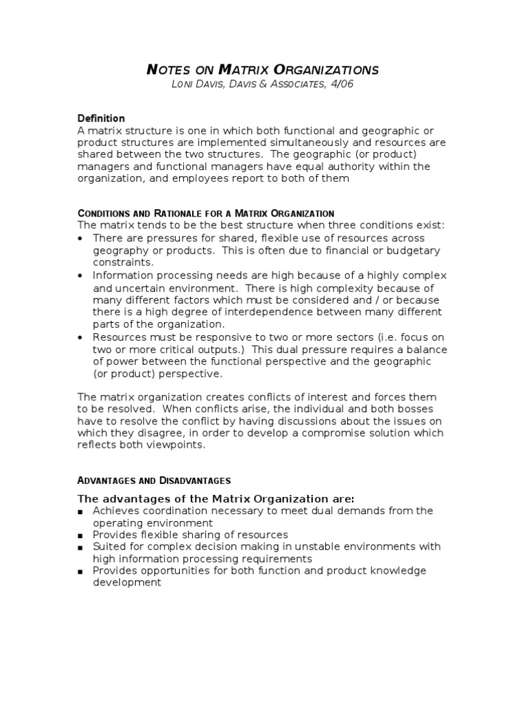 Matrix Org Overview | PDF