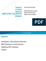 Electrical Protocol and Application Layer Validation MIPI D PHY and M PHY Design