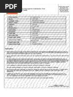 CMAT Roll No. Pin No. Candidate Name Father's Name Category D.O.B P.D (Yes/No) Exam Name Exam Date Exam Time Reporting Time Exam Center Name Exam Center Address Exam Center City Exam Center State