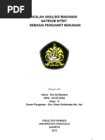 Download MAKALAH Natrium Nitrit 2003 by Dwi Aji Maulana SN134031193 doc pdf