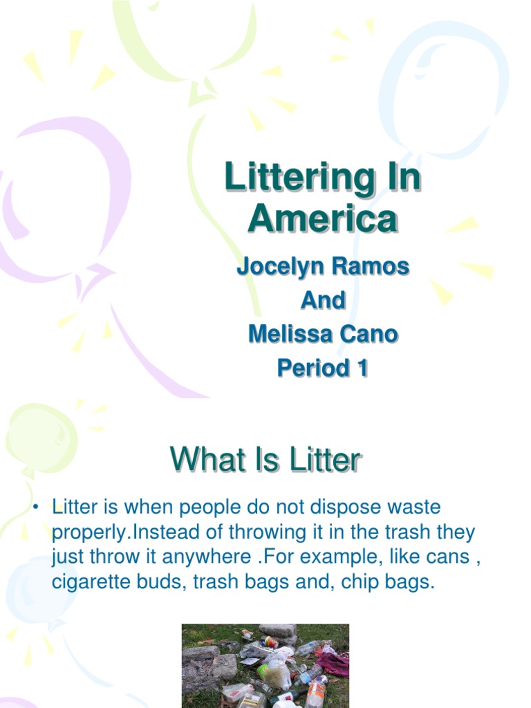 Littering in America | PDF