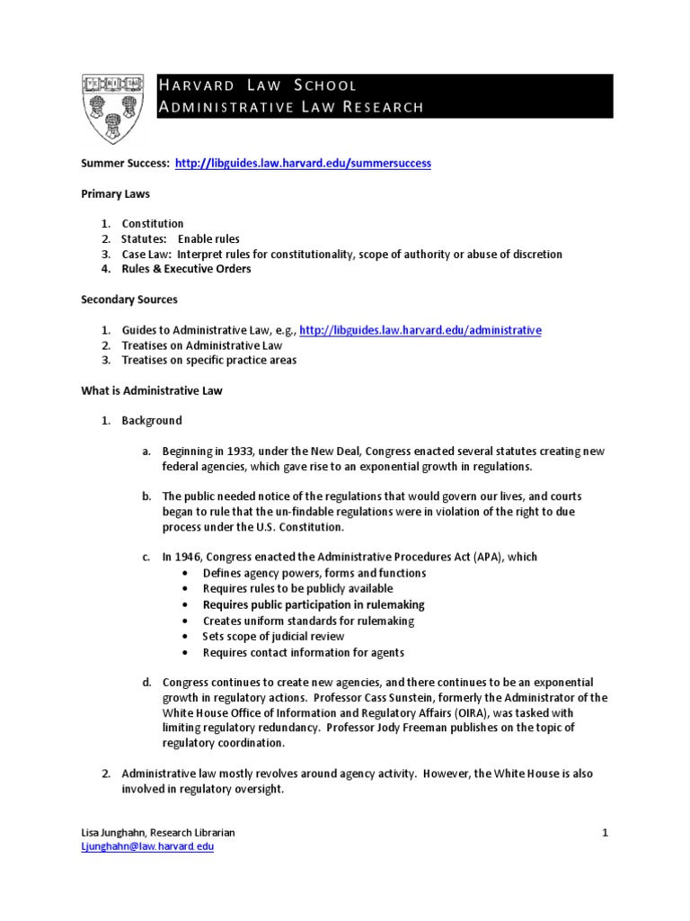 Administrative Law Research PDF Administrative Law Federal Register