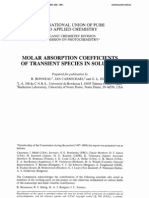 Molar Absorption Coefficients