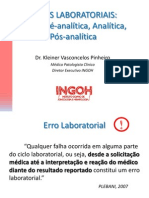 2307aula de Erros Laboratoriais DR - Kleiner INGOH