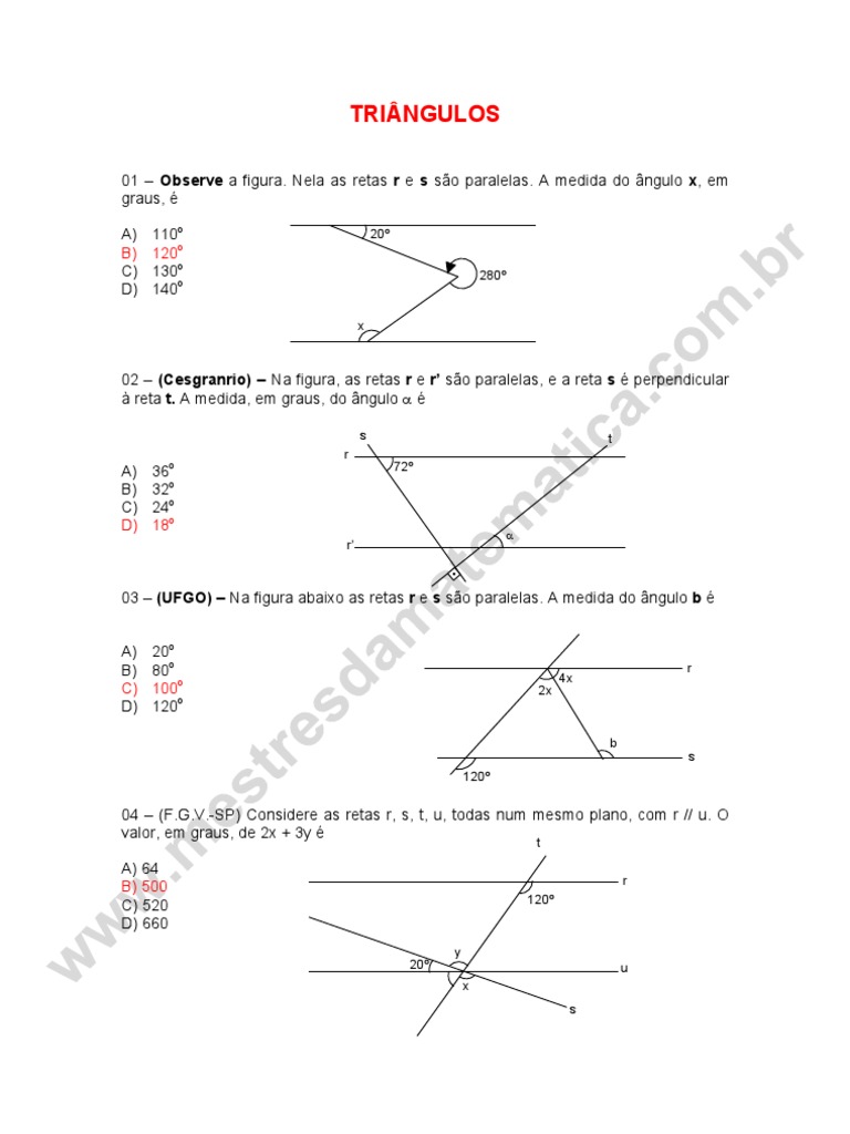 20 FGV-SP Na figura, os pontos A e B estão no mesmo plano que contém as  retas paralelas r e s. A 60° 