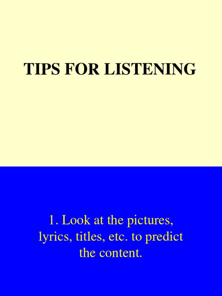 Effective Listening Strategies | PDF | Language Arts & Discipline ...