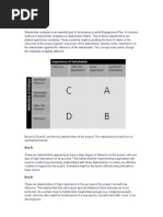 Stakeholder Priority Matrix