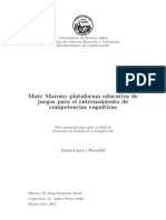 Mate Marote: Plataforma Educativa de Juegos para El Entrenamiento de Competencias Cognitivas