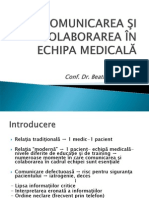 Comunicare Colaborare Echipa Medicala