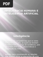 INTELIGÊNCIA HUMANA E INTELIGÊNCIA ARTIFICIAL