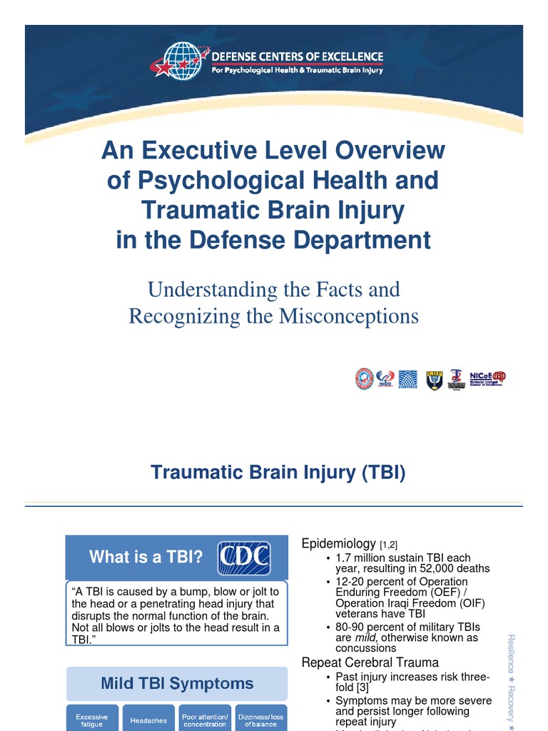 An Executive Level Overview of Psychological Health and Traumatic Brain
