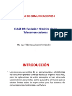 Historia de Las Telecomunicaciones PDF