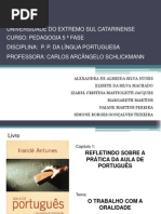 Língua Portuguesa - Slide oralidade