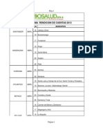 Cronograma de Rendiciones de Cuentas 2013