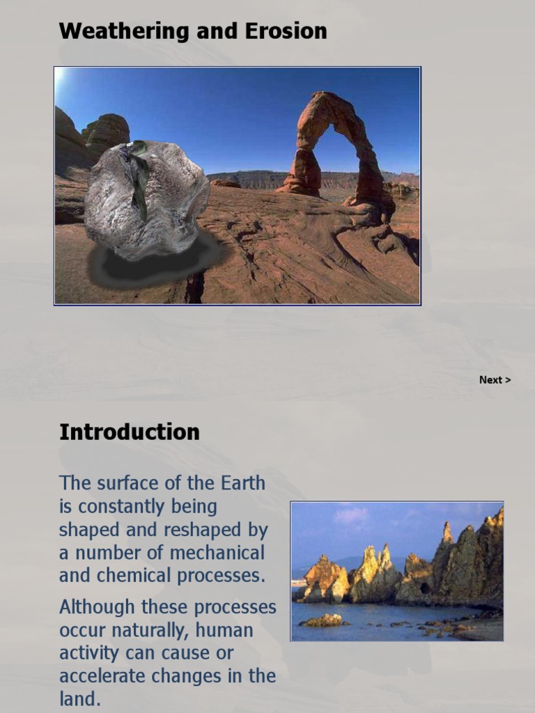 Weathering and Erosion 2013 | PDF | Weathering | Erosion