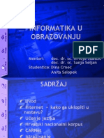 Informatika u Obrazovanju