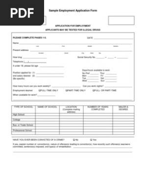 Employee Application