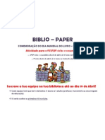 Cartaz Biblio-paper Be