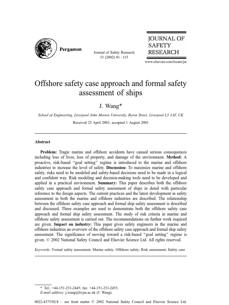 Offshore Safety Case and Assessment Methods | PDF | Risk | Risk Management