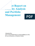 Project Report On Security Analysis and Portfolio Management