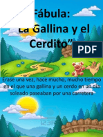 Fábula: "La Gallina y El Cerdo" Relacionado Con El Cambio Climático