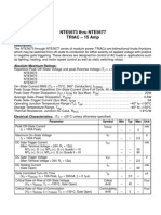 NTE5673 Thru NTE5677 TRIAC - 15 Amp: Description