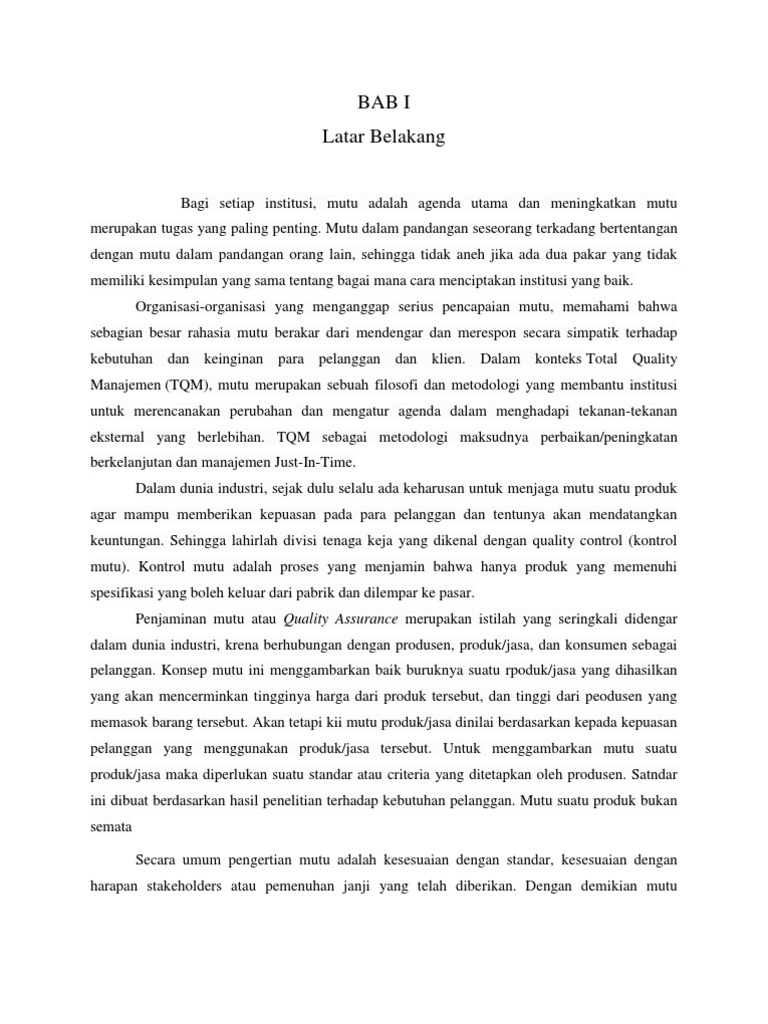 Makalah Quality Assurance
