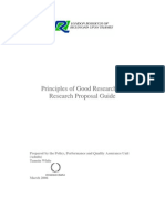 Principles of Good Research