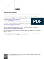 1 - Altman - Financial Ratios, Discriminant Analysis, And the Prediction of Corporate Bankruptcy