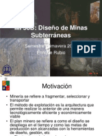 Diseño de Minas Subterráneas (2006) - Presentación