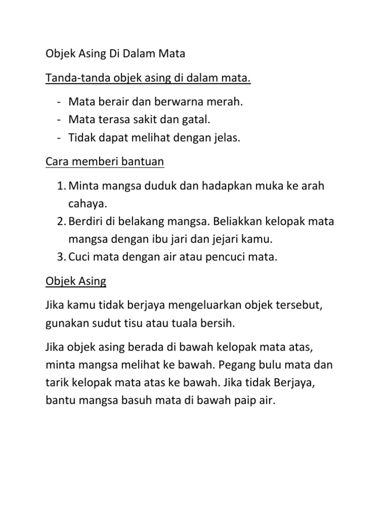 Nota PBSM Sekolah Rendah