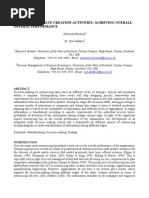 OUTSOURCING VALUE CREATION ACTIVITIES