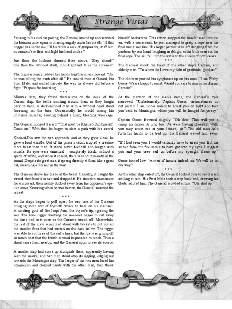 7th Sea Ccg Strange Vistas Spoilers Pdf Watercraft Ships