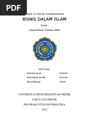 Makalah Al Islam Dan Kemuhammadiyahan