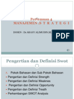 Presentasi Manajemen Strategi Pertemuan 4