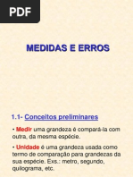 Medidas e Erros