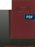 Handbook On Elementary Law