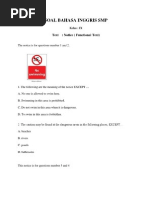 Soal Bahasa Inggris Smp Notice Trail Land Transport