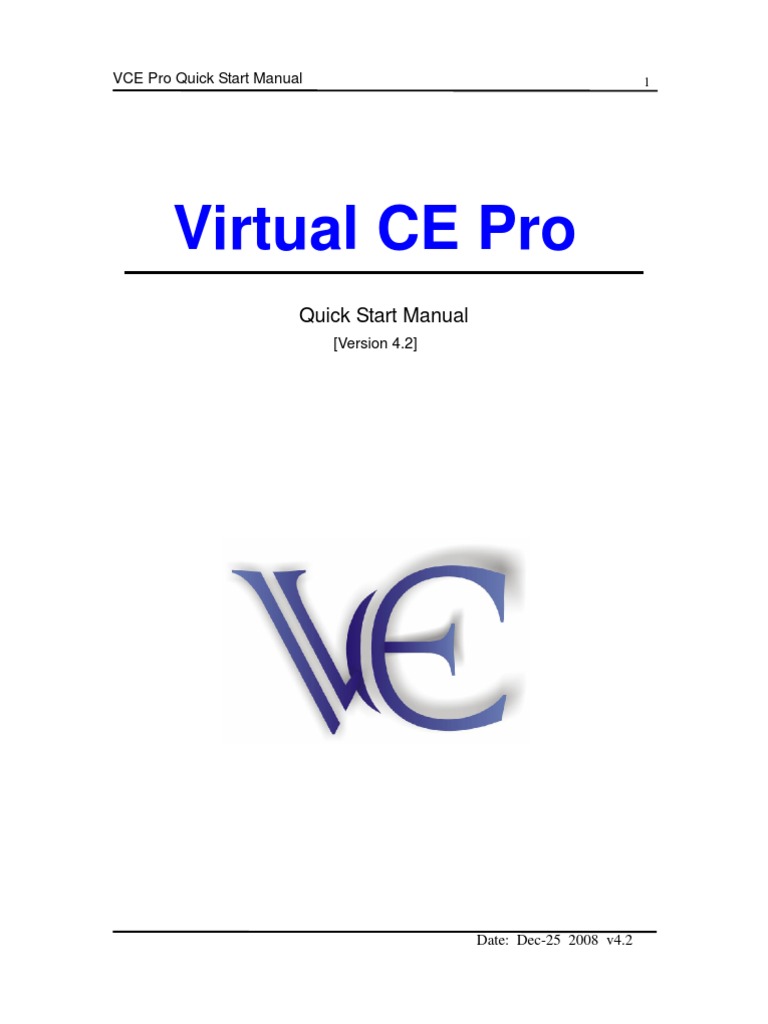 Vcep Quick Start Manual | PDF | Ibm Pc Compatibles | Server (Computing)