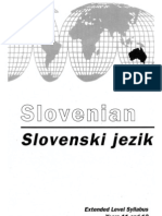 Slovenian-Slovenski Jezik VCE Syllabus 92