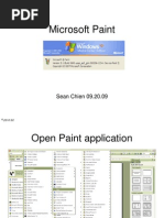 Microsoft Paint: Sean Chien 09.20.09