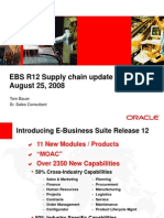 EBS R12 Supply Chain Update