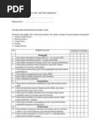 Daftar Kuesioner Guru MTS HM Tribakti