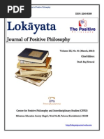 Download Lokayata Journal of Positive Philosophy  VolIIINo01 March 2013 by The Positive Philosopher SN134158991 doc pdf